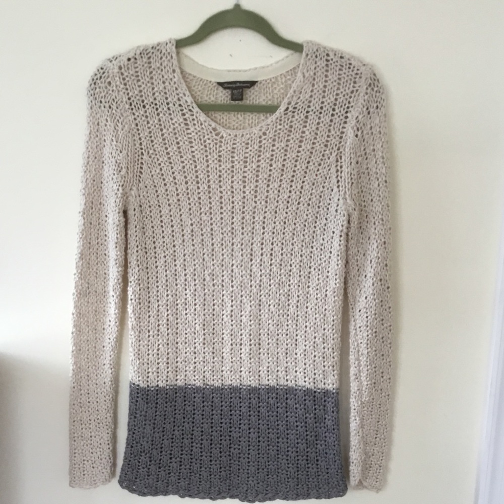 Tommy Bahama open knit tunic sweater.XS